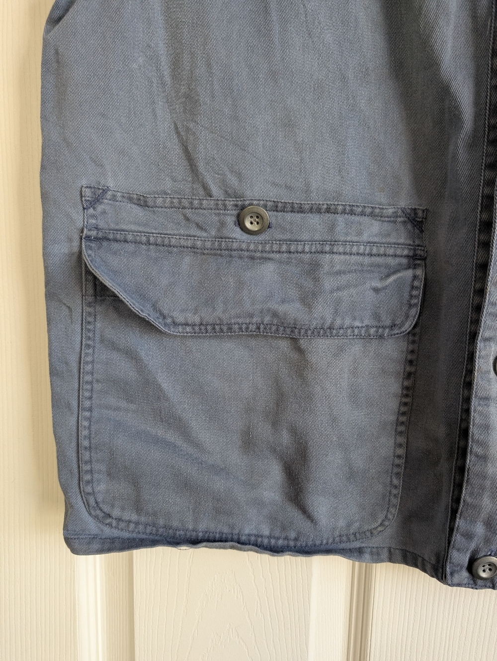 Vintage Midwest Traders Men's Utility Vest with Brown Corduroy Collar Size L - Picture 4 of 8